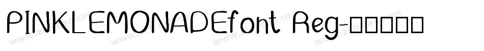 PINKLEMONADEfont Reg字体转换